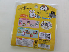 Cute Kawaii Mind Wave Relax Sleeping Animal Flake Stickers Sack