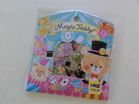 Cute Kawaii Crux Magic Teddy Flake Stickers Sack - Rare