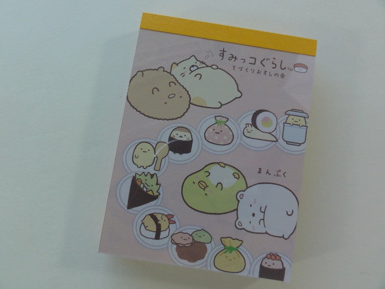 Kawaii Cute San-X Sumikko Gurashi Sushi Party Mini Notepad / Memo Pad - A