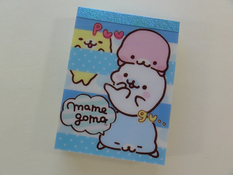 Kawaii Cute San-X Mamegoma Seal Mini Notepad / Memo Pad - A