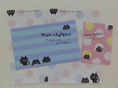 Cute Kawaii Mind Wave Mew Rhythm Cat Kitten Mini Letter Sets