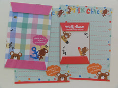 Cute Kawaii Q-Lia Milk Choco Bear Mini Letter Sets