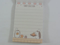 Cute Kawaii Kamio Hedgehog Street Cafe Food Shop Mini Notepad / Memo Pad - Stationery Designer Paper Collection