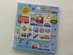 z Cute Kawaii Kamio Happy Drive Fire Truck Boy Flake Stickers Sack B - Vintage