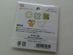 Cute Kawaii Japan Special Bird Clover Flake Stickers Sack