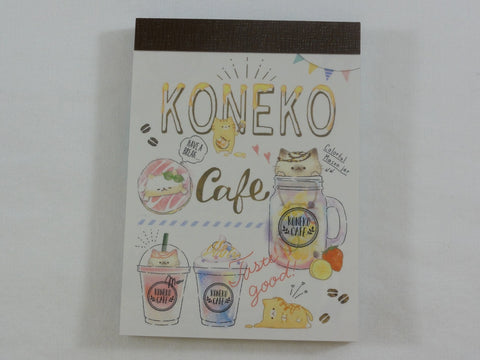 Cute Kawaii Koneko Cafe Cat Love It Mini Notepad / Memo Pad - E - Stationery Design Writing Collection