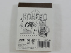 Cute Kawaii Koneko Cafe Cat Love It Mini Notepad / Memo Pad - E - Stationery Design Writing Collection