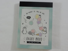 Cute Kawaii Kamio Ice Cream Penguin Enjoy Mood Mini Notepad / Memo Pad - Stationery Designer Paper Collection