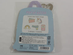 Cute Kawaii Crux Unicorn GameBoy Retro theme Flake Stickers Backpack Sack - for Journal Agenda Planner Scrapbooking Craft