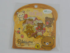 Cute Kawaii San-X Rilakkuma Flake Stickers Sack - Bread - Collectible for Journal Agenda Planner Craft Scrapbook