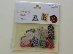 Cute Kawaii Q-Lia Alphabet Rustic Design Sticker Flakes Sack