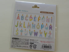 Cute Kawaii Q-Lia Alphabet Birthday Candle Design Sticker Flakes Sack