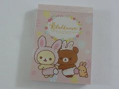 Cute Kawaii San-X Rilakkuma Bear Rabbit Mini Notepad / Memo Pad - A - Stationery Writing Message