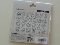 z Cute Kawaii Q-Lia Alphabet Cat Design Sticker Flakes Sack