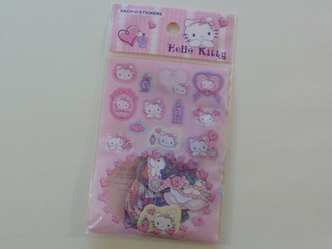 Cute Kawaii Sanrio Hello Kitty Perfume Sack-O-Stickers Flake Sticker Sack - Vintage Collectible