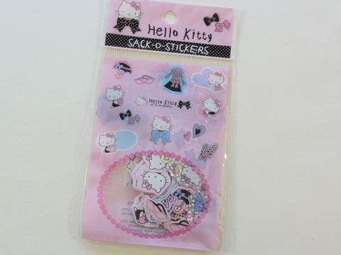 Cute Kawaii Sanrio Hello Kitty Sack-O-Stickers Flake Sticker Sack - Vintage Collectible