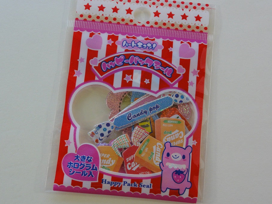 Cute Kawaii Lemon Co Candy Sweet Flake Stickers Sack - Rare Vintage
