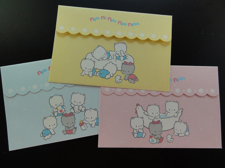 Cute Kawaii Sanrio Nya Ni Nyu Nye Nyon Envelopes - Vintage