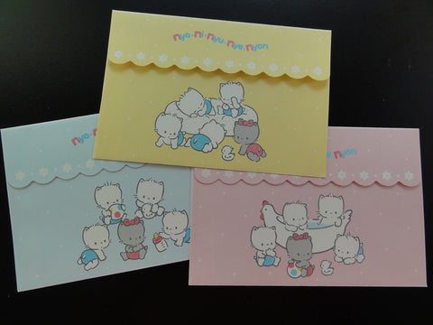 Cute Kawaii Sanrio Nya Ni Nyu Nye Nyon Envelopes - Vintage