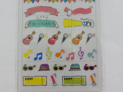 Cute Kawaii Mind Wave Music Records Karaoke Fun time Schedule Sticker Sheet - for Journal Planner Craft Organizer