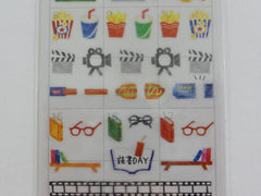 Cute Kawaii Mind Wave Cinema Movie Fun time Schedule Sticker Sheet - for Journal Planner Craft Organizer