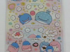 Cute Kawaii San-X Jinbesan Whale Sticker Sheet 2019 - G - for Planner Journal Scrapbook Craft