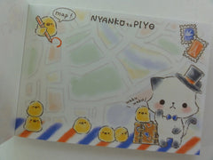 Kawaii Cute Crux Nyanko Cat Piyo Mini Notepad / Memo Pad