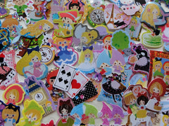 Princess Fairy Tale Flake Sack Stickers - 60 pcs