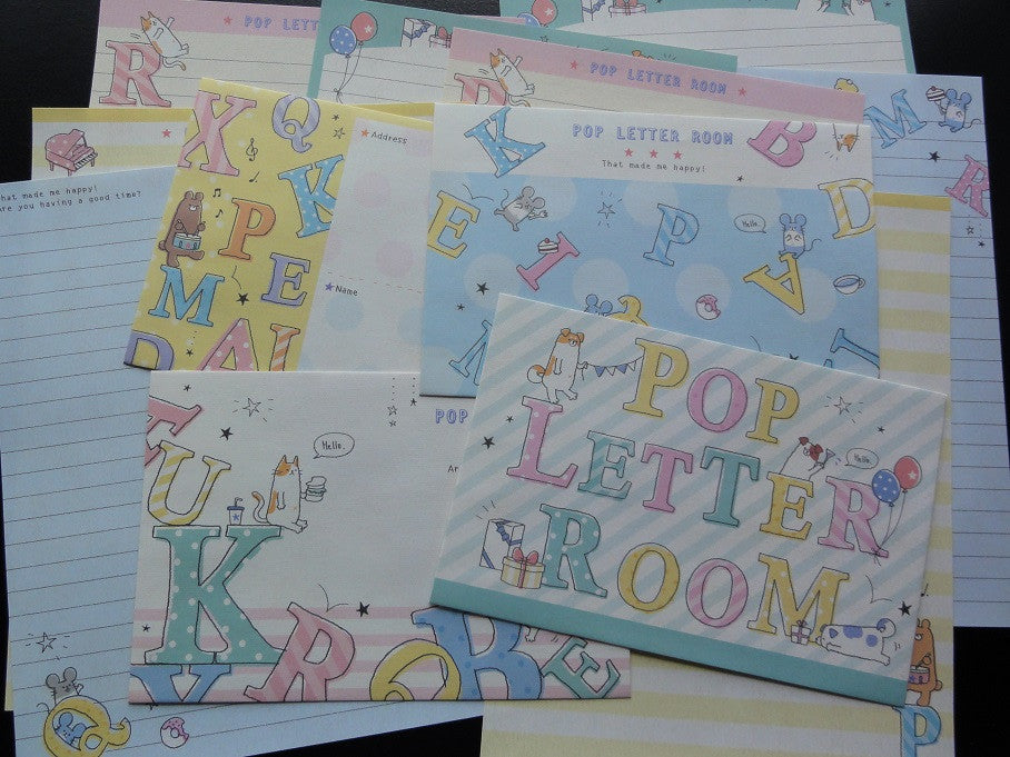 Cute Kawaii Kamio Pop Letter Room Letter Sets