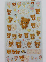 Cute Kawaii San-X Korilakkuma Chairoikoguma Happy Ice Cream Sticker Sheet 2019 - A - for Planner Journal Scrapbook Craft