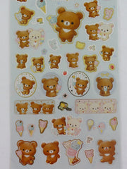 Cute Kawaii San-X Korilakkuma Chairoikoguma Happy Ice Cream Sticker Sheet 2019 - A - for Planner Journal Scrapbook Craft