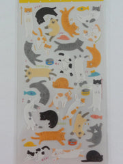 Cute Kawaii Daiso Cat Kitten Sticker Sheet - 2 sheets - for Journal Planner Craft Organizer