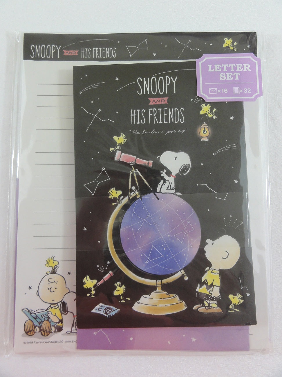 Cute Kawaii Peanuts Snoopy Letter Set Pack - Stationery Writing Paper ...