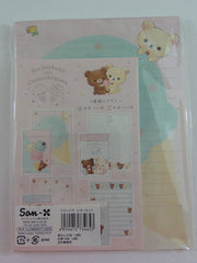 Cute Kawaii San-X Korilakkuma Chairoikoguma Ice Cream Rilakkuma Letter Set Pack - Stationery Writing Paper Envelope Penpal