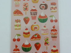 Cute Kawaii Mind Wave Merry Berry Red Strawberry theme Sticker Sheet - for Journal Planner Craft Organizer