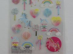 Cute Kawaii Mind Wave Cherie Couleur Dream Unicorn Drink Sticker Sheet - for Journal Planner Craft Organizer