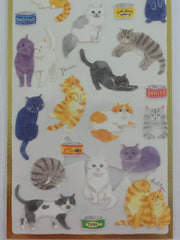 Cute Kawaii Mind Wave Weekend Series - Cat Kitten Sticker Sheet - for Journal Planner Craft