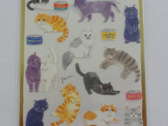 Cute Kawaii Mind Wave Weekend Series - Cat Kitten Sticker Sheet - for Journal Planner Craft