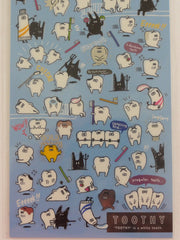 Cute Kawaii Mind Wave Tooth Dentist Clean Sticker Sheet - for Journal Planner Craft Organizer