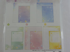 Cute Kawaii Crux Midnight Stars Letter Set Pack - Stationery Writing Paper Penpal