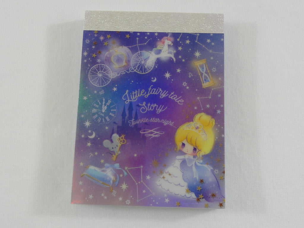 Cute Kawaii Q-Lia Little Fairy Tale Twinkle Star Night Mini Notepad / Memo Pad - A - Stationery Design Writing