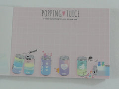 Cute Kawaii Q-Lia Popping Juice Mini Notepad / Memo Pad - Stationery Design Writing Collection