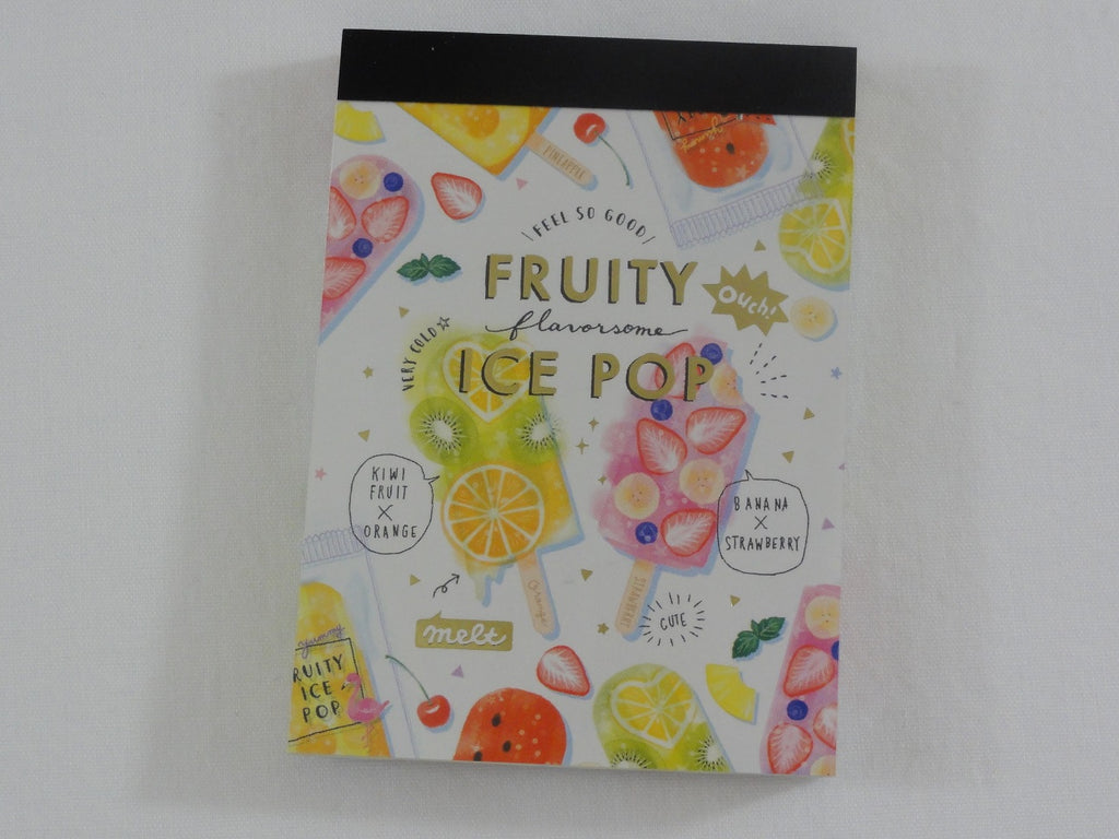 Cute Kawaii Crux Fruity Ice Pop Mini Notepad / Memo Pad - Stationery Design Writing Collection