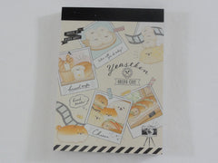 Cute Kawaii Kamio Bread Yeastken Bakery Cafe Mini Notepad / Memo Pad - H - Stationery Designer Writing Paper Collection