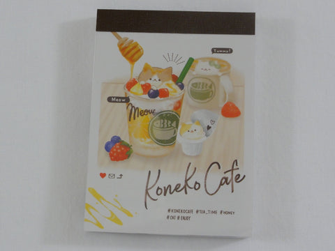 Cute Kawaii Koneko Cafe Cat Love It Mini Notepad / Memo Pad - F - Stationery Design Writing Collection