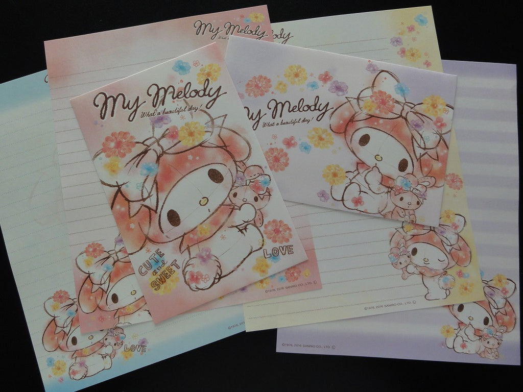 z Cute Kawaii Sanrio My Melody Cute and Sweet Daisies Letter Sets