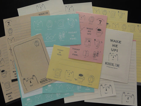 Kawaii Cute Q-Lia Morning Wake Me Up Letter Sets