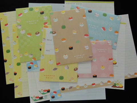 Kawaii Cute Crux Wakoro Sushi Party Letter Sets