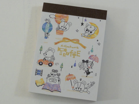 Cute Kawaii Kamio A Clockwork Truffe Bear Mini Notepad / Memo Pad