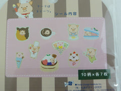 Cute Kawaii Piggy theme Flake Stickers Sack A - Food Chef - for Journal Agenda Planner Scrapbooking Craft